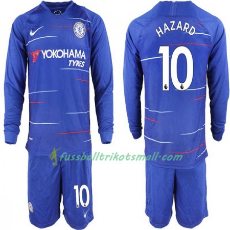 Fußballtrikots Chelsea Hazard 10 Kinder 2018-2019 Langarm Heimtrikotsatz kaufen